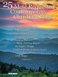 cover 25 Most Requested Contemporary Christian Songs piano sheet music cover